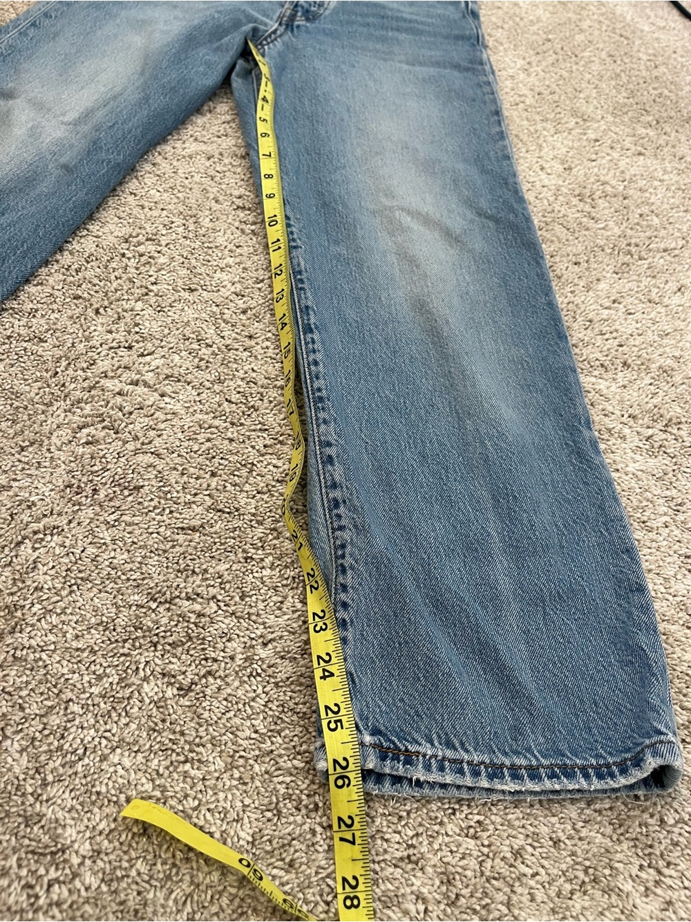 Levi's Premium Womens Ribcage Straight Jeans Size 27 High Rise Stretch 27 Inseam - Picture 8 of 11
